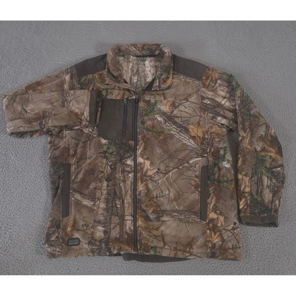 Dri Duck Jacket Men 2XL Camo Quest Microfleece Full Zip Realtree Hunting Outdoor